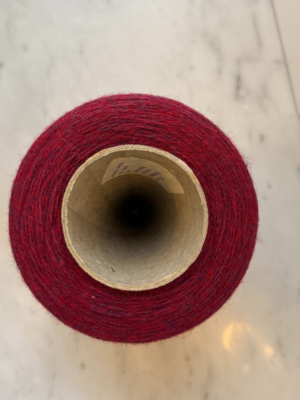 JaggerSpun Maine Highland Heather CRANBERRY 2/8 Wool 1 LB Cone Weaving Knitting - Picture 4 of 5